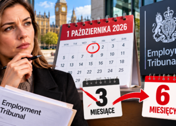 Ilustracja zmiany terminu na roszczenia do Employment Tribunal z 3 do 6 miesięcy od 1 października 2026