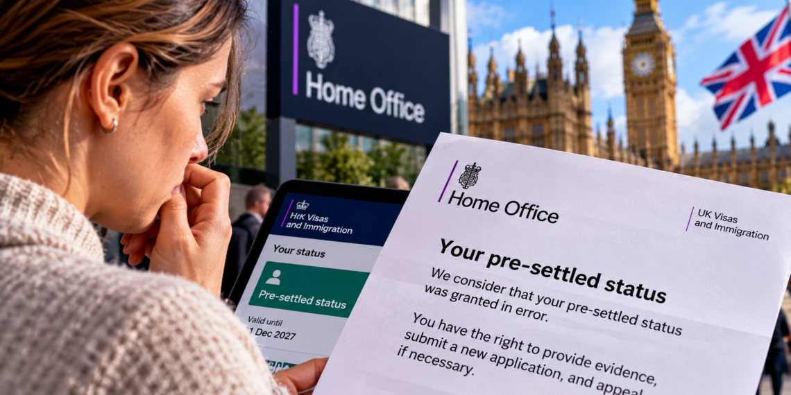 Ilustracja pisma Home Office dotyczącego pre-settled status w ramach EU Settlement Scheme