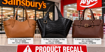 Trzy modele toreb TU objęte recall w Sainsbury’s i Argos z numerami SKU